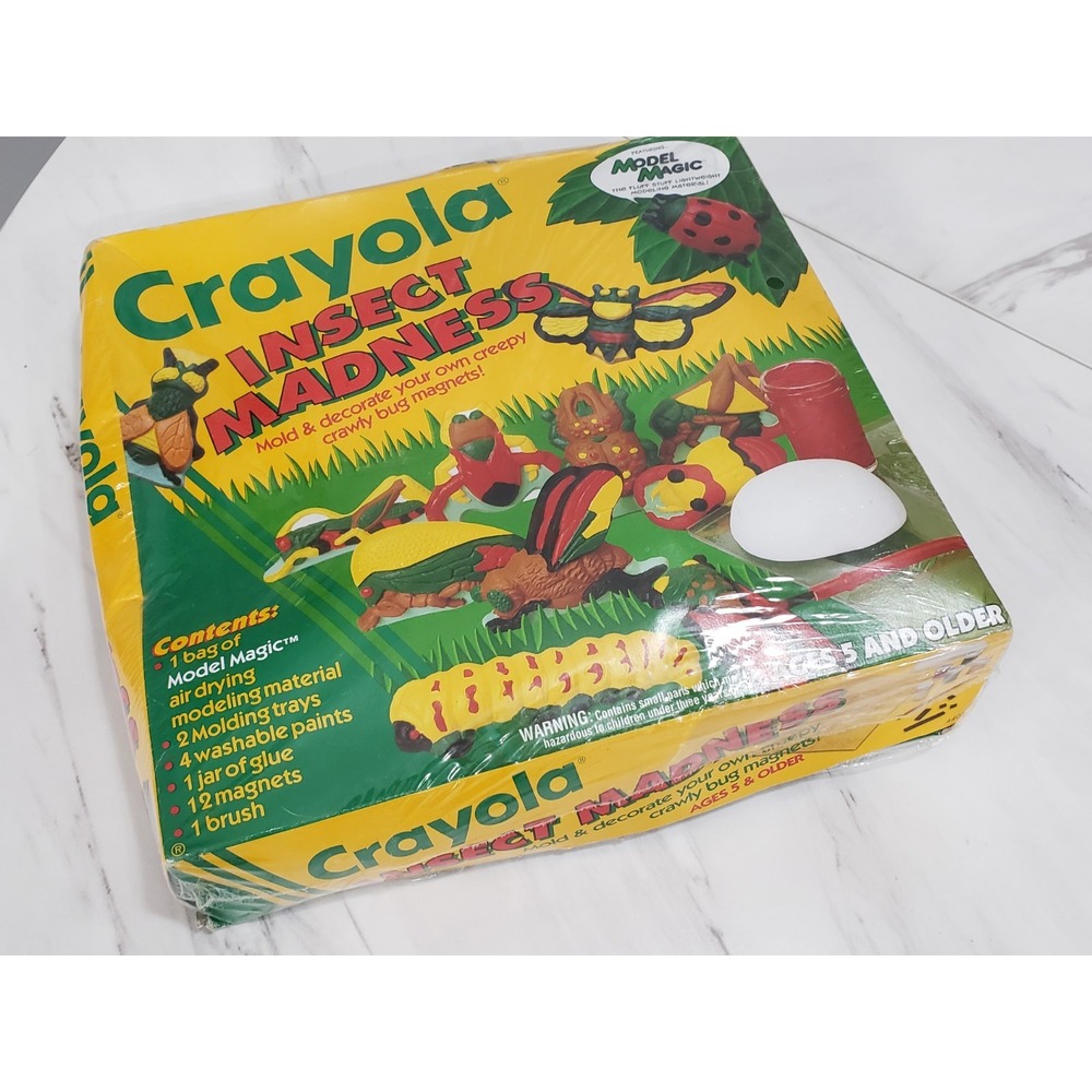 Crayola Insect Madness 1993‎ Bug Magnet Kit featuring Model Magic Molding